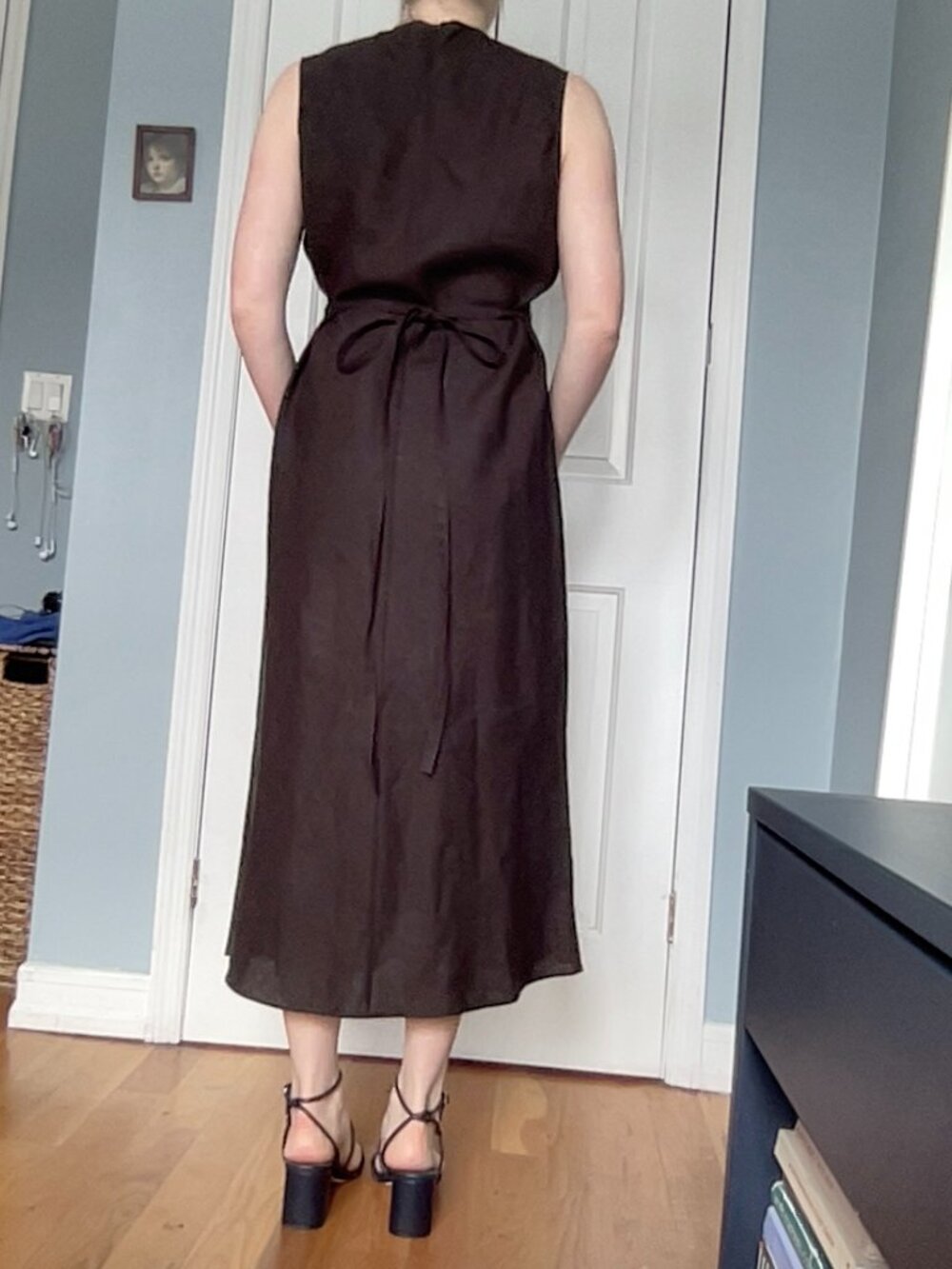 COS Dark Brown Sleeveless Maxi Dress - Picture 9 of 9